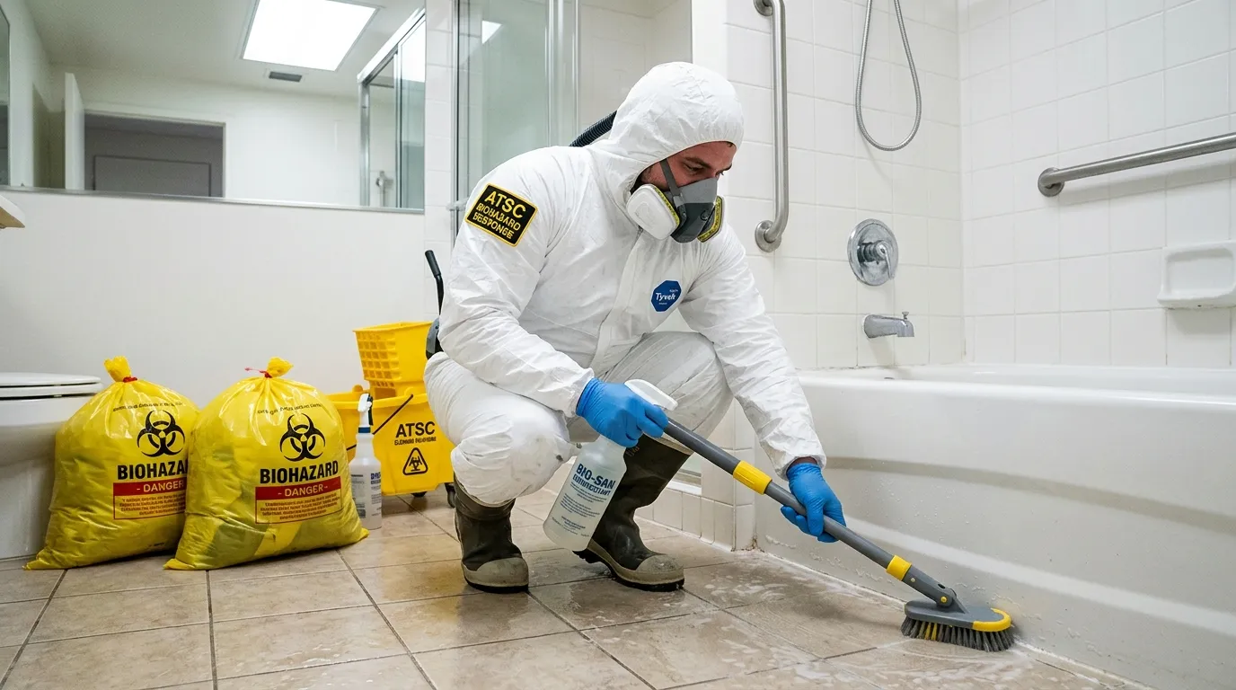 Decontamination equipment deployed for Blood Cleanup in Bellwood